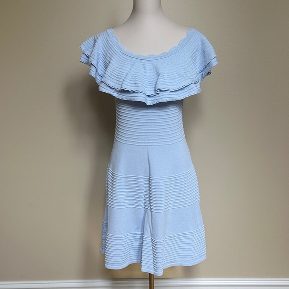 Eliza J Dresses & Skirts - Eliza J Sky Blue Tiered Mini Dress